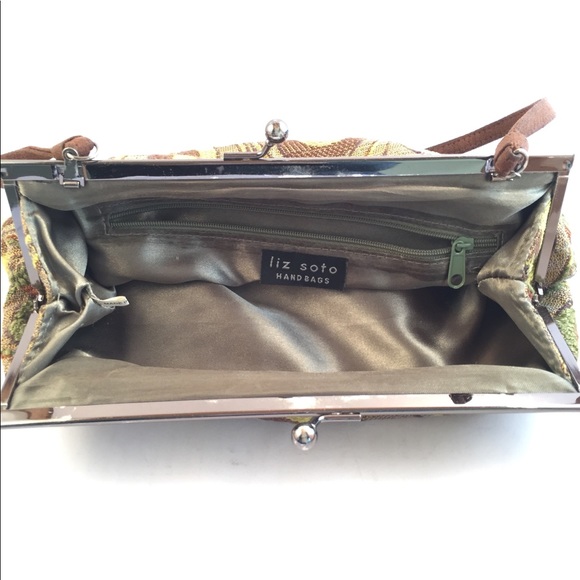 Liz Soto fabric tapestry handbag - Picture 5 of 6